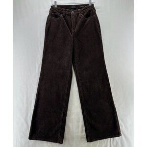 Cleo + Wolf Jeans Womens 25 x 32 High Rise Loose Corduroy Stretch Cotton Brown